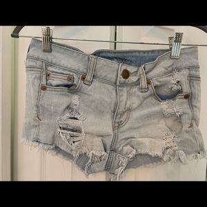 american eagle denim shorts